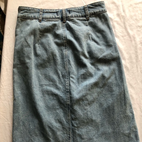 Madewell midi full zipper denim skirt - Picture 5 of 6